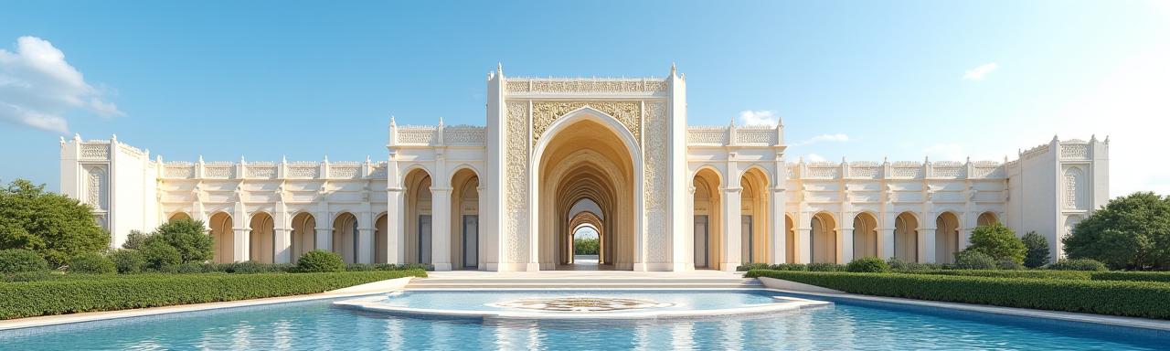 Majestic exterior of Qasr Al Watan palace in Abu Dhabi, symbolizing cultural heritage.
